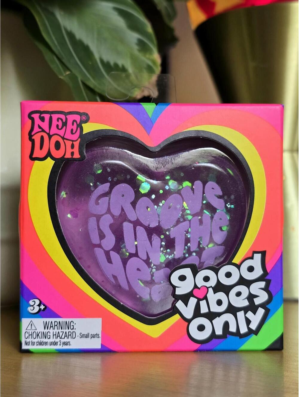 NIB Needoh Good Vibes Heart - Purple